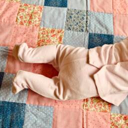 Baby Patchwork Quilt, Handmade in Spain, Shower Gift, Playmat, Pram Blanket - thumbnail 2