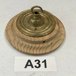 Brass Ceiling Hook Lamp Chandelier Light Wall Patras Wooden Mount Hanging Chain Antique Old - thumbnail 2