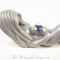 Angel in Womb Sculpture Custom Memorial Gift - thumbnail 2
