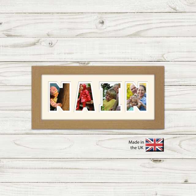 Nain Photo Frame Word Name Special Gift Mother's Day 83-Bb By Photos in A Word - image 1