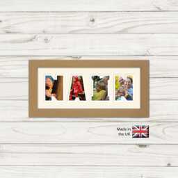 Nain Photo Frame Word Name Special Gift Mother's Day 83-Bb By Photos in A Word - thumbnail 1