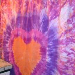 Tie Dyed Shower Curtain Custom Made For Your Bathroom-You Design, You Choose The Colors #dailyestysales - thumbnail 2