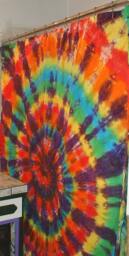 Tie Dyed Shower Curtain Custom Made For Your Bathroom-You Design, You Choose The Colors #dailyestysales - thumbnail 1