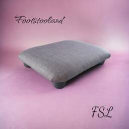 Handmade Low Footstool Firm Under Desk Step Stool - 3 Inch