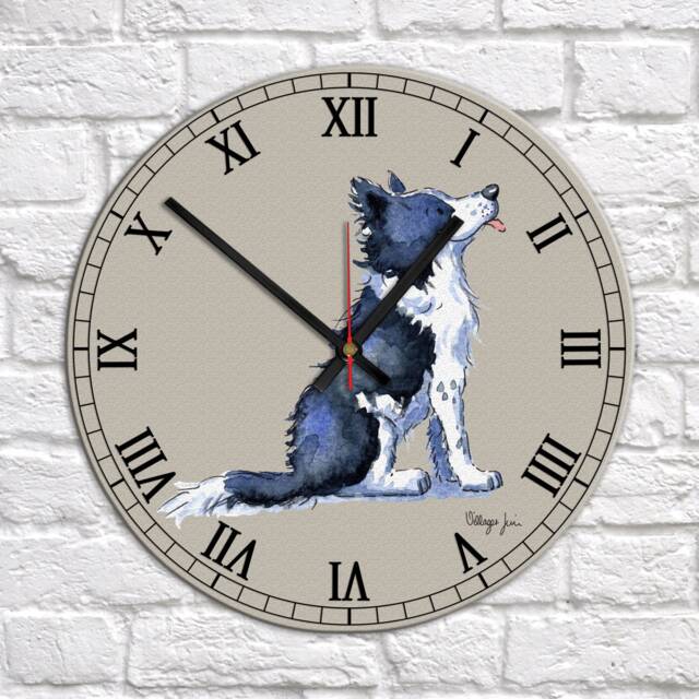 Border Collie Clock