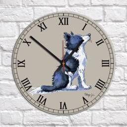 Border Collie Clock