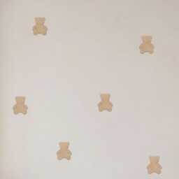 Wooden Teddy Bears - Boho Nursery Decor Whimsical Bedroom Theme Woodland Wall Decal Playroom - thumbnail 2