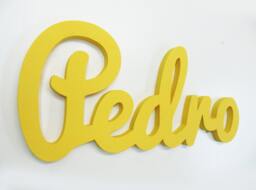 Pedro Wall Hanging Nursery Decor Wooden Baby Name Signs, Personalised Gift, Handmade Wood Sign, Kids Room - thumbnail 1