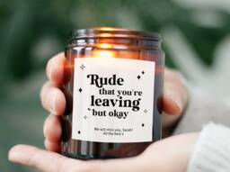 Leaving Gift For Work Colleague Friend Co Worker - Funny Candle New Job Retirement Farewell Friends - thumbnail 1