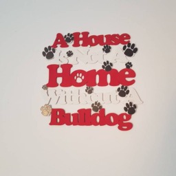 Bulldog Wall Hanging Sign Dog Lover Gift, Home Decor - thumbnail 3