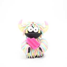 Hairy Monster Figurines - Handmade Polymer Clay Creatures - thumbnail 2