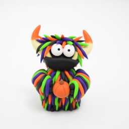 Hairy Monster Figurines - Handmade Polymer Clay Creatures - thumbnail 3