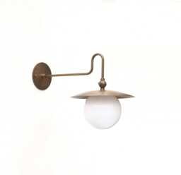Brass Wall Sconce Light, With Curved Arm, Ul Listed, Ppq, No.0471