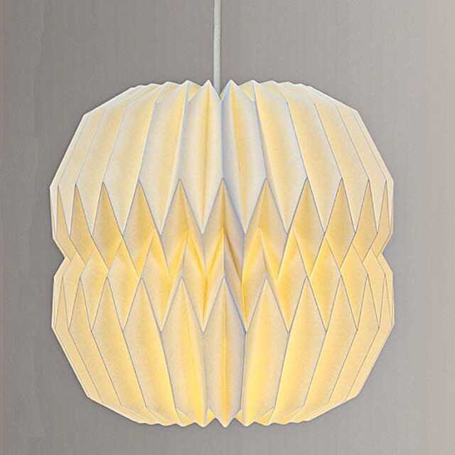 Slim Geometric Origami Paper Lampshade - image 1