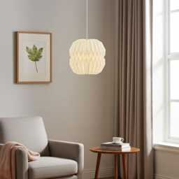 Slim Geometric Origami Paper Lampshade - thumbnail 3