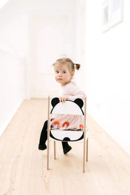Panda Birch Plywood Kids Chair Toddler Weaning Chair - image 1