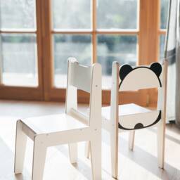 Panda Birch Plywood Kids Chair Toddler Weaning Chair - thumbnail 3