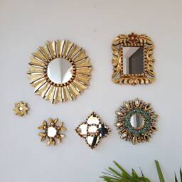 "Peruvian Mirrors ""Royal Flower Fan" - thumbnail 2