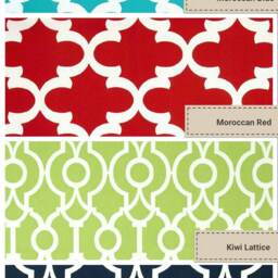 Outdoor, Indoor Seat Cushions Moroccan Red, Blue, Teal, Purple, Black, Coral, Lattice, Damask, Geometric D??cor Cushions - thumbnail 2