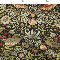 Morris Inspired Throw Blanket - Victorian Birds Arts & Crafts Strawberry Thief Soft By Peacoquettedesigns - thumbnail 4