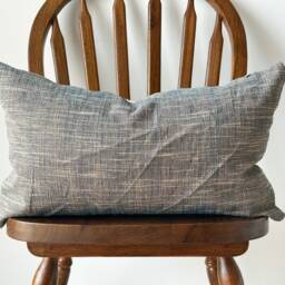 Hand Woven Natural Fiber Lumbar Pillow Cover - thumbnail 2