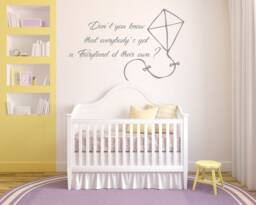 Mary Poppins Quote Wall Decal Let's Fly A Kite Nursery Art 09Mp - thumbnail 1