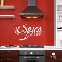 Spice Of Life Wall Decal Quote - Vinyl Text Words Stickers Art Custom Home Decor - thumbnail 1