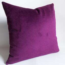 Decorative Velvet Throw Pillow Cover Purple Cushion - 20''x20'' - thumbnail 3