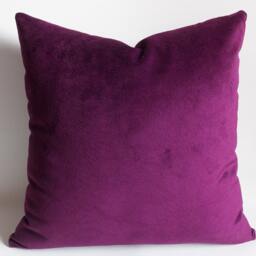 Decorative Velvet Throw Pillow Cover Purple Cushion - 20''x20'' - thumbnail 2