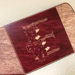 Handcrafted Wine Bottle & Glass Wood Wall Art Plaque - thumbnail 3