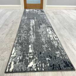 New Modern Grey Marble Rugs Mats Large Small Hallway Runners Area Carpet - thumbnail 2