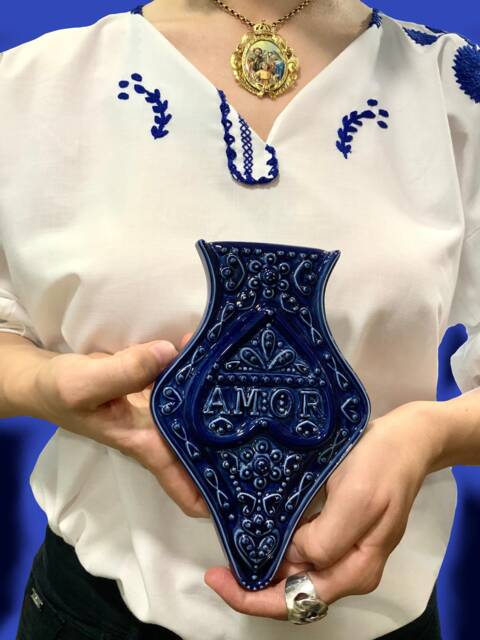 Algibeira Wall Hanging Decoration Ceramic Design Home Decor Porcelain Made in Portugal Bring Love To Your Wall - image 1