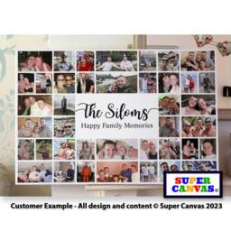 Our Family Quote Photo Collage Personalised Unique Wall Art Framed Canvas Print Wife Husband Mum Dad Friend Birthday Mothers Day Gift - thumbnail 2