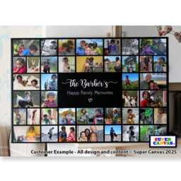 Our Family Quote Photo Collage Personalised Unique Wall Art Framed Canvas Print Wife Husband Mum Dad Friend Birthday Mothers Day Gift - thumbnail 3