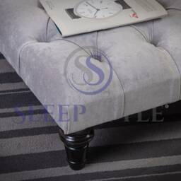 Chesterfield Footstool - Coffee Table Available in Over 30 Fabrics - thumbnail 3