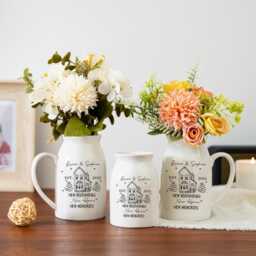 Personalized New Home Gift, Flower Vase For Occasion, Housewarming Gift Couples, Moving in Friend, Owner - thumbnail 2