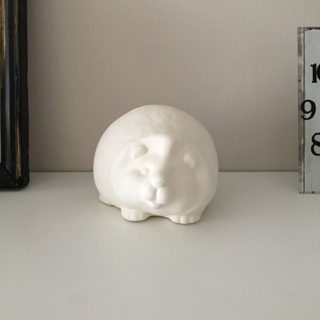 Ceramic Hedgehog Figurine, Ready To Paint, Handmade Miniature, Hedgehog, Animals, Animals Education For Kids, Gift Kid - image 1