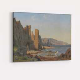 Rocky Coastal Cliffs Seascape Traditional Maritime Landscape Canvas Wall Art Print Decor Picture Ready To Hang - thumbnail 4