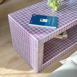 Tiled Coffee Table/Shoe Rack, Shoey M - thumbnail 2