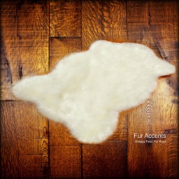 Plush Faux Fur Rug - Shaggy Bear Skin Pelt, Usa Made - thumbnail 2
