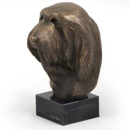 Bearded Collie, Dog Marble Statue, Limited Edition, Artdog. Made Of Cold Cast Bronze. Solid, Perfect Gift. Limited Edition - thumbnail 2