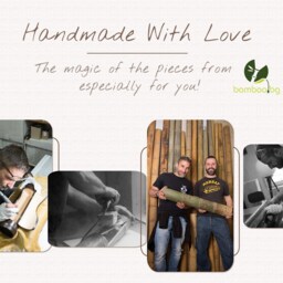 Handmade Bamboo Candle Holder Rustic Home Decor - thumbnail 4