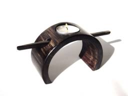 Handmade Bamboo Candle Holder Rustic Home Decor