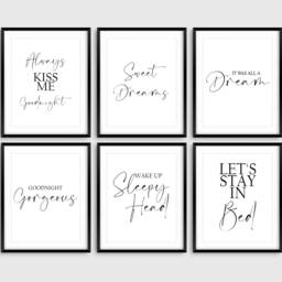 Bedroom Prints/Pictures- 18 Designs - Minimalist Wall Art Poster. Funny Home Pictures 6 Sizes Gift - Typography Print - thumbnail 3