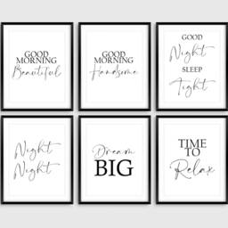 Bedroom Prints/Pictures- 18 Designs - Minimalist Wall Art Poster. Funny Home Pictures 6 Sizes Gift - Typography Print - thumbnail 2