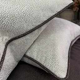 Brown Piped Nougat Cushion Cover Blean Textured Ashley Wilde Luxury Pillow Case Living Room Or Bedroom Decor - thumbnail 3