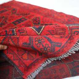 4x6 Ft New Afghan Bukhara Rug, Handmade Geometric Genuine Oriental Khal Mohammedi Area Turkmen Livingroom D??cor Rug - thumbnail 4