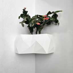 The Rio Corner Wall Planter, Vertical Garden Pot For Modern Interior