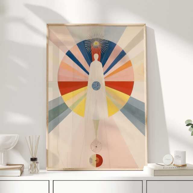 Hilma Klint, Af Klint Print, Spiritual Art, Scandinavian Wall Mid Century Modern - image 1