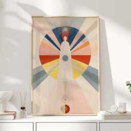 Hilma Klint, Af Klint Print, Spiritual Art, Scandinavian Wall Mid Century Modern - thumbnail 1